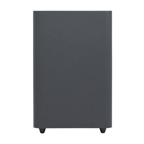 Black rectangular speaker with a minimalist design.