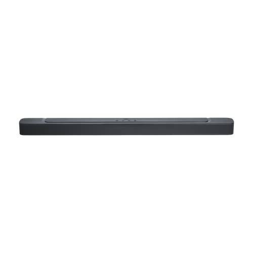 Black soundbar speaker.