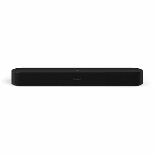 Black soundbar on white background