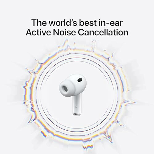 Earbud with active noise cancellation.