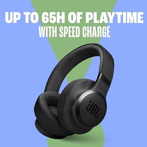 JBL headphones with 65 hours of playtime and speed charge