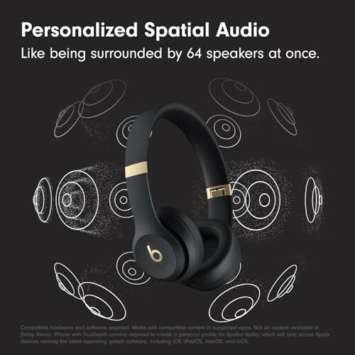 Headphones with personalized spatial audio feature.