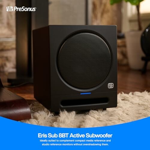 PreSonus Eris Sub 8BT Active Subwoofer in room setting