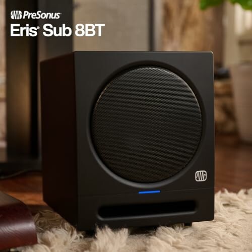 PreSonus Eris Sub 8BT speaker on floor