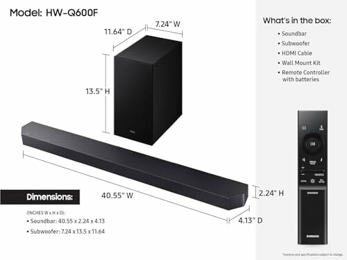 Samsung HW-Q600F Soundbar
