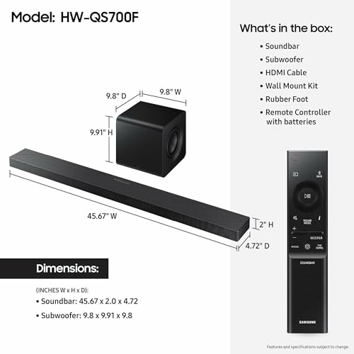 Samsung Q-Series Soundbar HW-QS700F