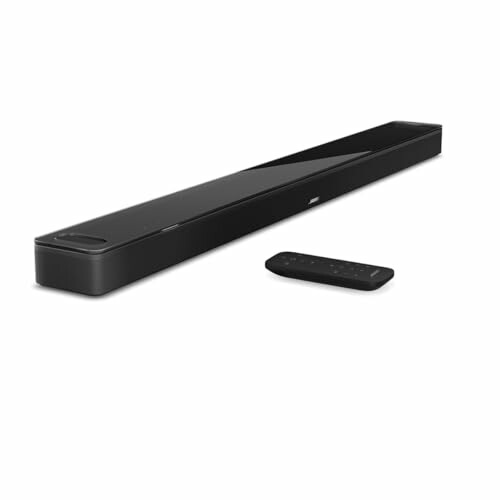 Sleek soundbar and remote control