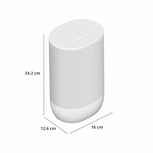 Dimensions of the Sonos Move 2 wireless portable Bluetooth speaker